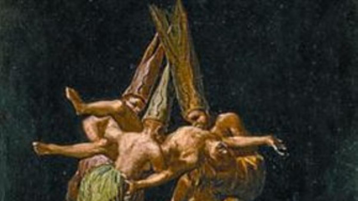 IMPRESCINDIBLES 3 A la izquierda, 'Vuelo de brujas' (1797), de Goya
