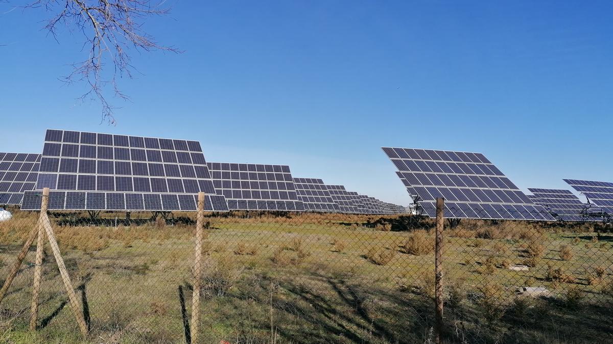 Placas solares instaladas en la provincia de Zamora.