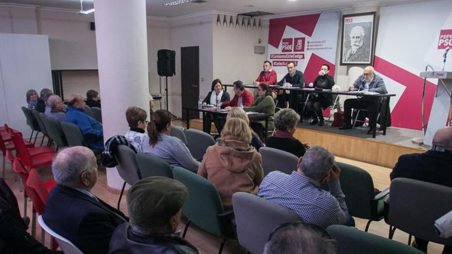Una asamblea del PSOE, en imagen de archivo