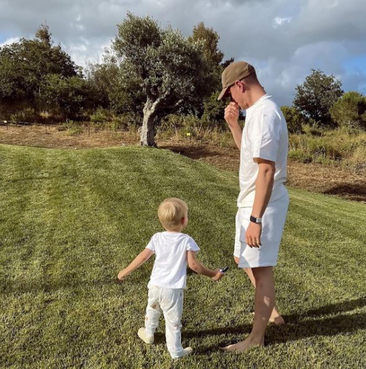 Marc André Ter Stegen, disfrutando del descanso junto a la familia
