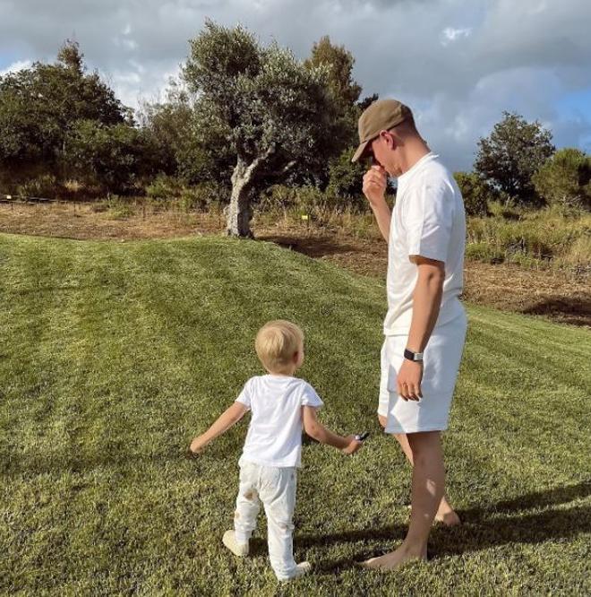 Marc André Ter Stegen, disfrutando del descanso junto a la familia