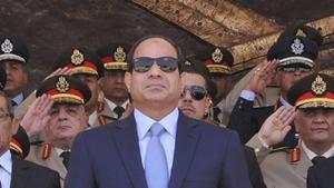 Al Sisi, durante la celebración de un acto militar.