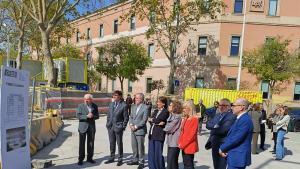 Visita institucional a las obras del futuro centro de investigación en medicina de precisión en la Ciutadella