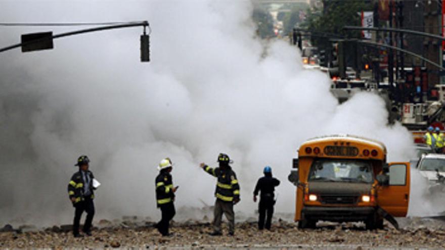 La explosión de una tubería de vapor evoca el pánico del 11-S en Nueva York