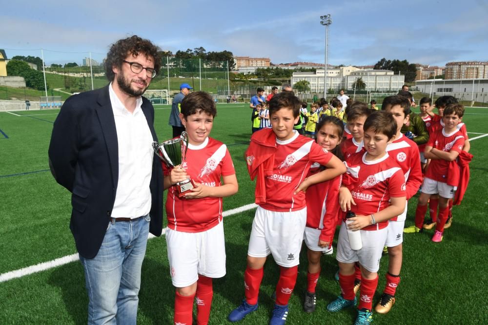 Inauguración de los campos de fútbol de Visma