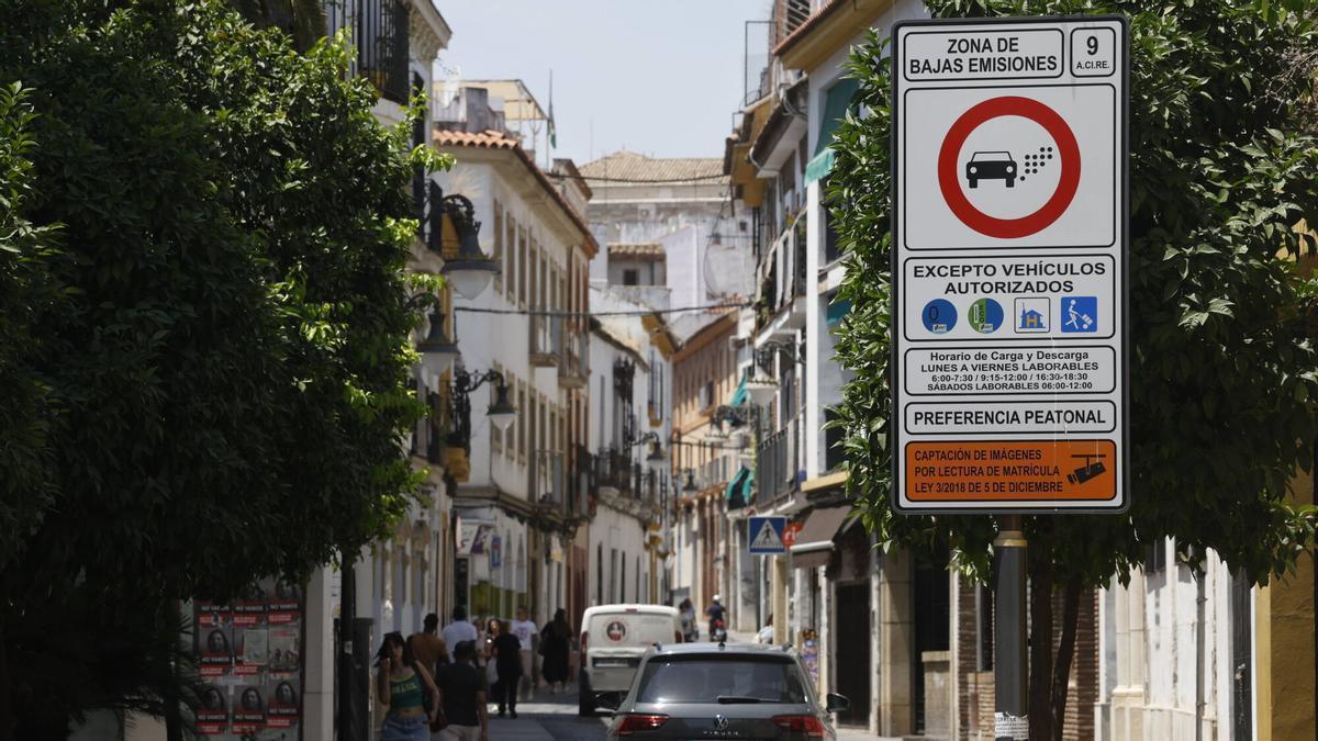 Zona ACIRE de bajas emisiones en la calle San Pablo
