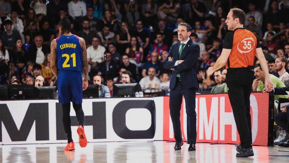 Ibon Navarro, en la visita al Palau Blaugrana esta última temporada