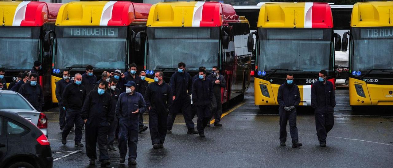 Trabajadores de Carsa en noviembre de 2020, cuando comenzó a aplicarse el ERTE actual.