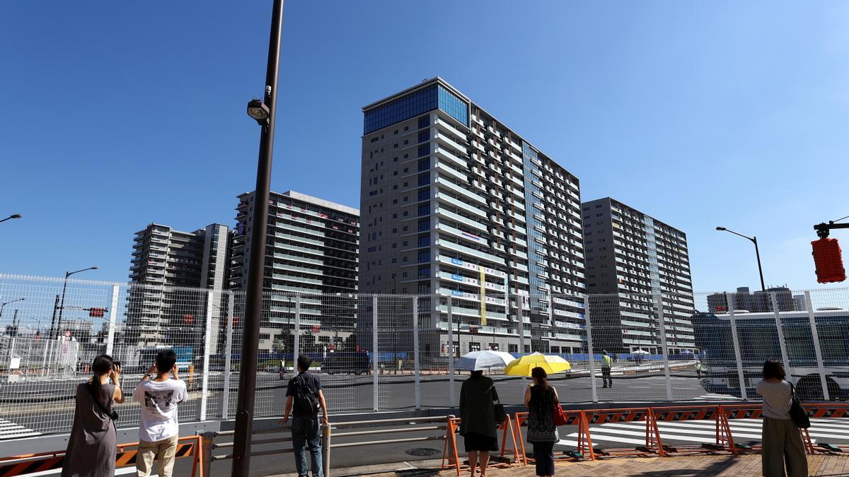 Una imagen de la los edificios de la villa olímpica en Tokio.