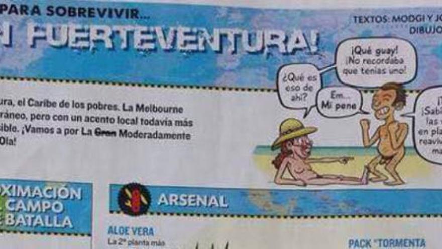 Fuerteventura pide a la revista &#039;El Jueves&#039; que rectifique sus viñetas &quot;insultantes&quot;