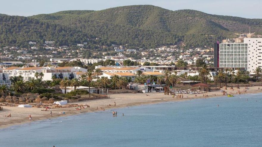 Parte del último tramo de Platja d’en Bossa.