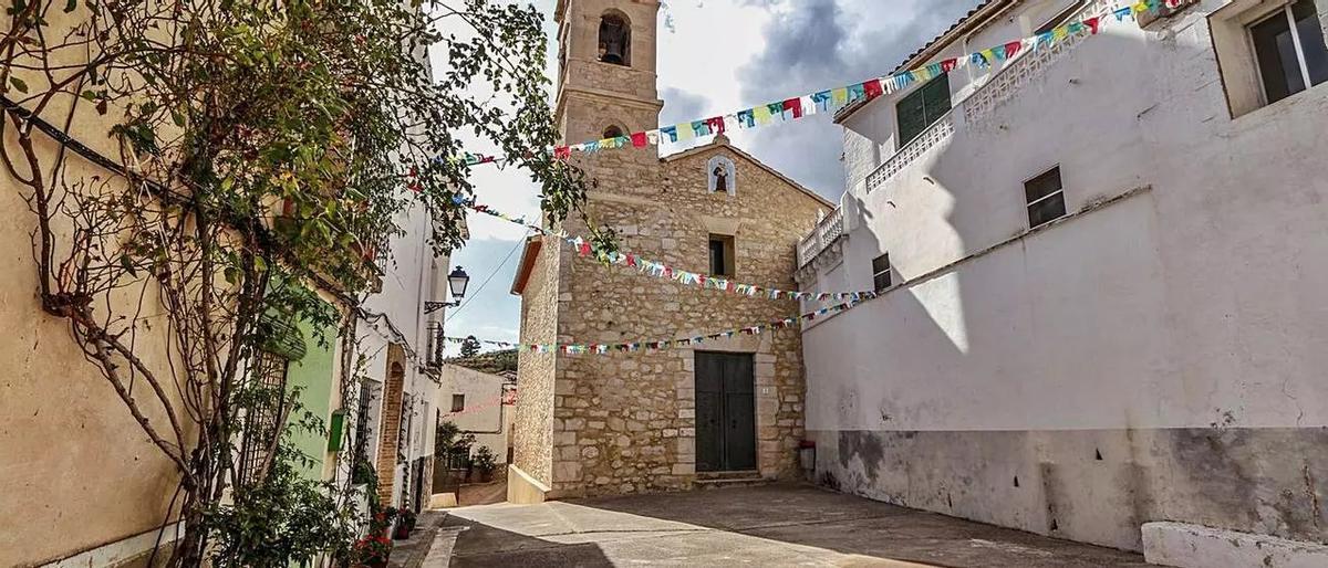 Tollos, el municipio con menos habitantes de la provincia de Alicante.