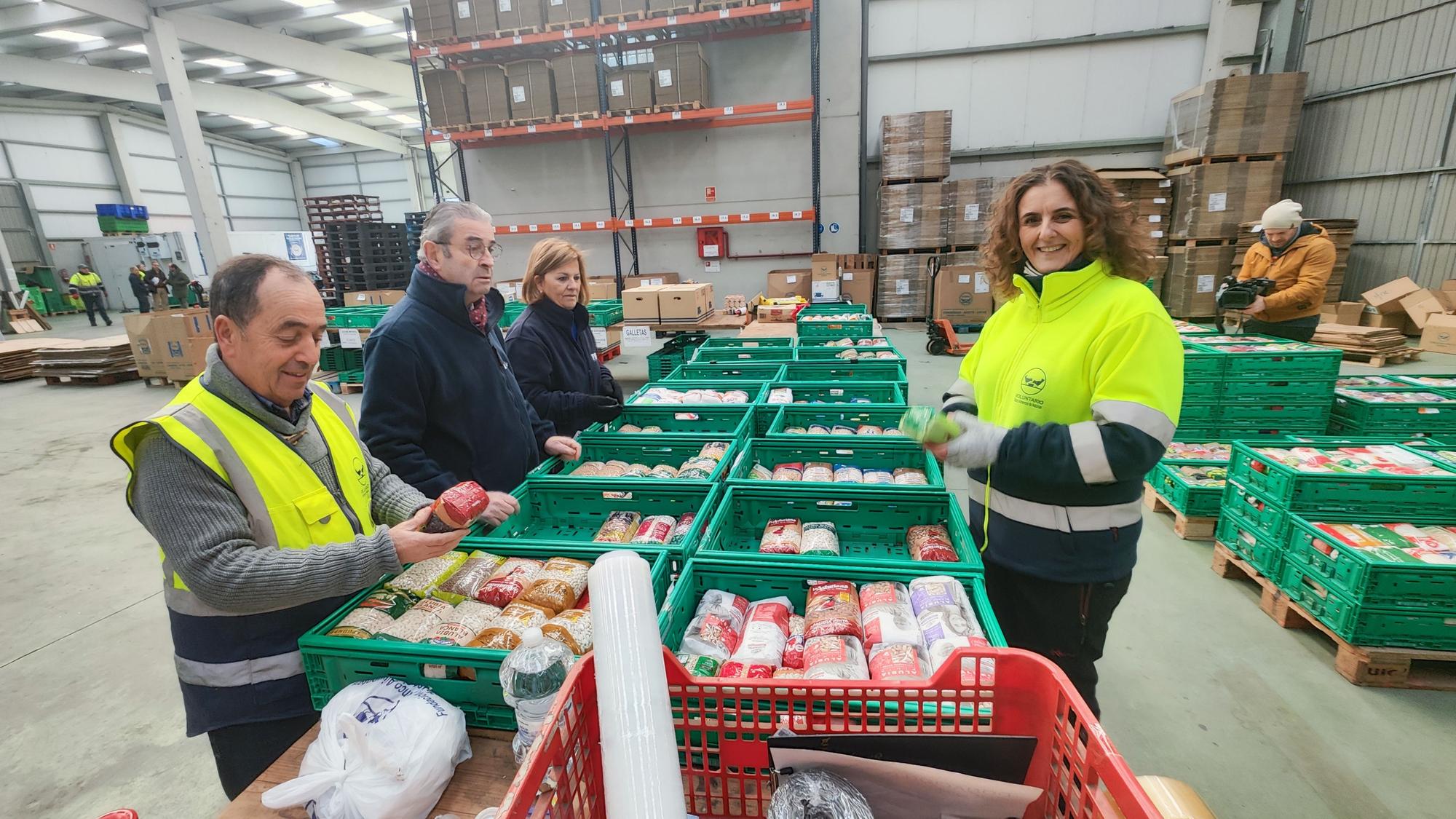 Así se trabaja en el Banco de Alimentos de Asturias.