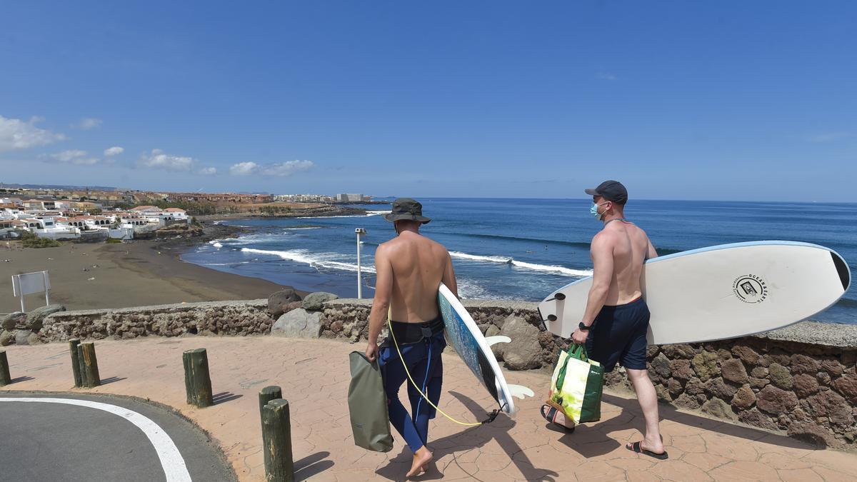 Playa del Hombre, en Telde