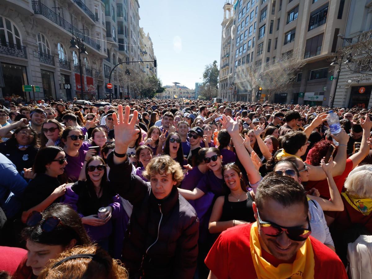 Mascletà de València, en una imagen de archivo