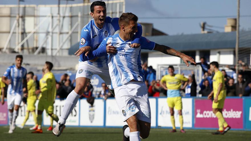 Vallori celebra un gol conseguido durante la pasada temporada.