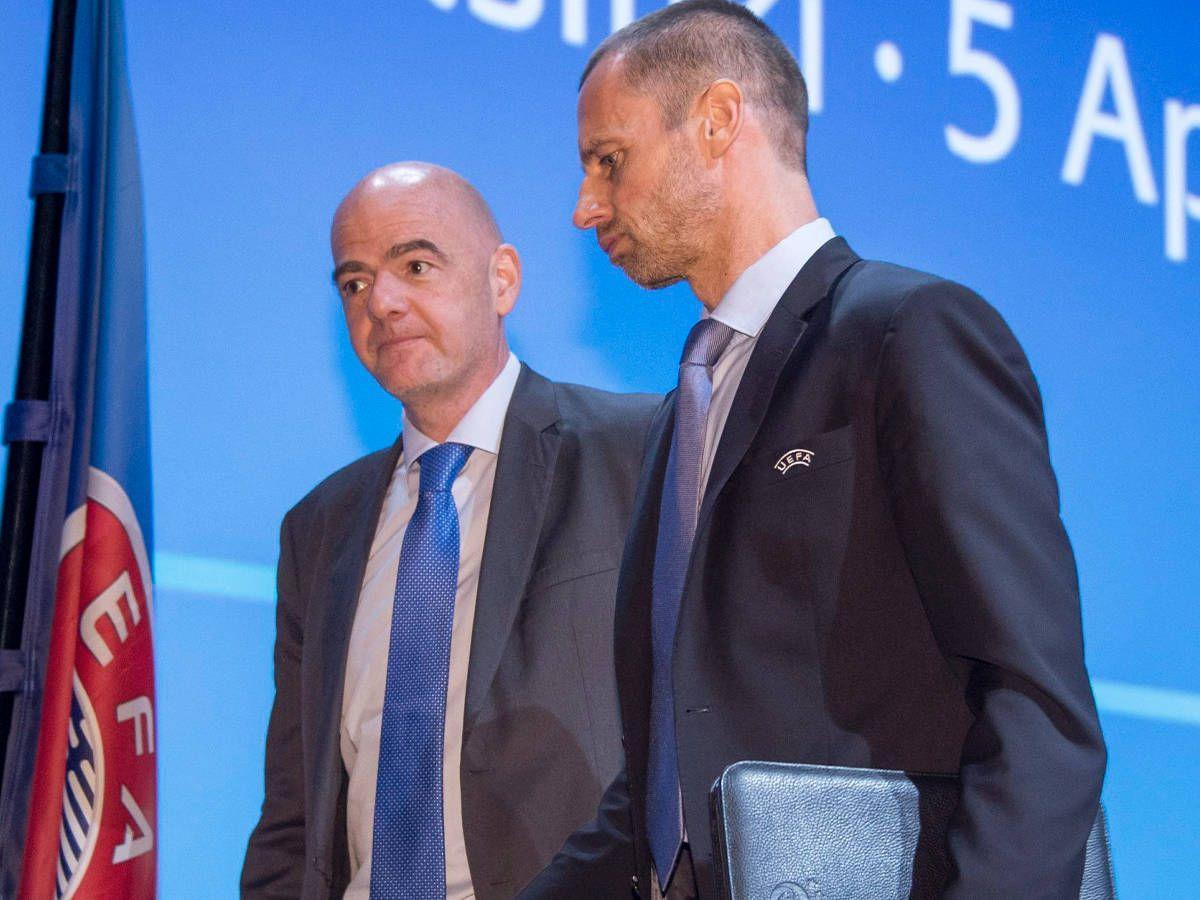 Infantino y Ceferin, presidentes de la FIFA y la UEFA