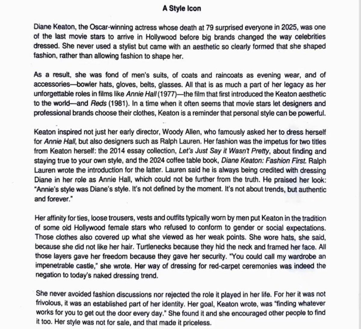 Texto del examen de Inglés de la PAU 2026 en la modalidad de Ciencias Sociales y Humanidades en Madrid