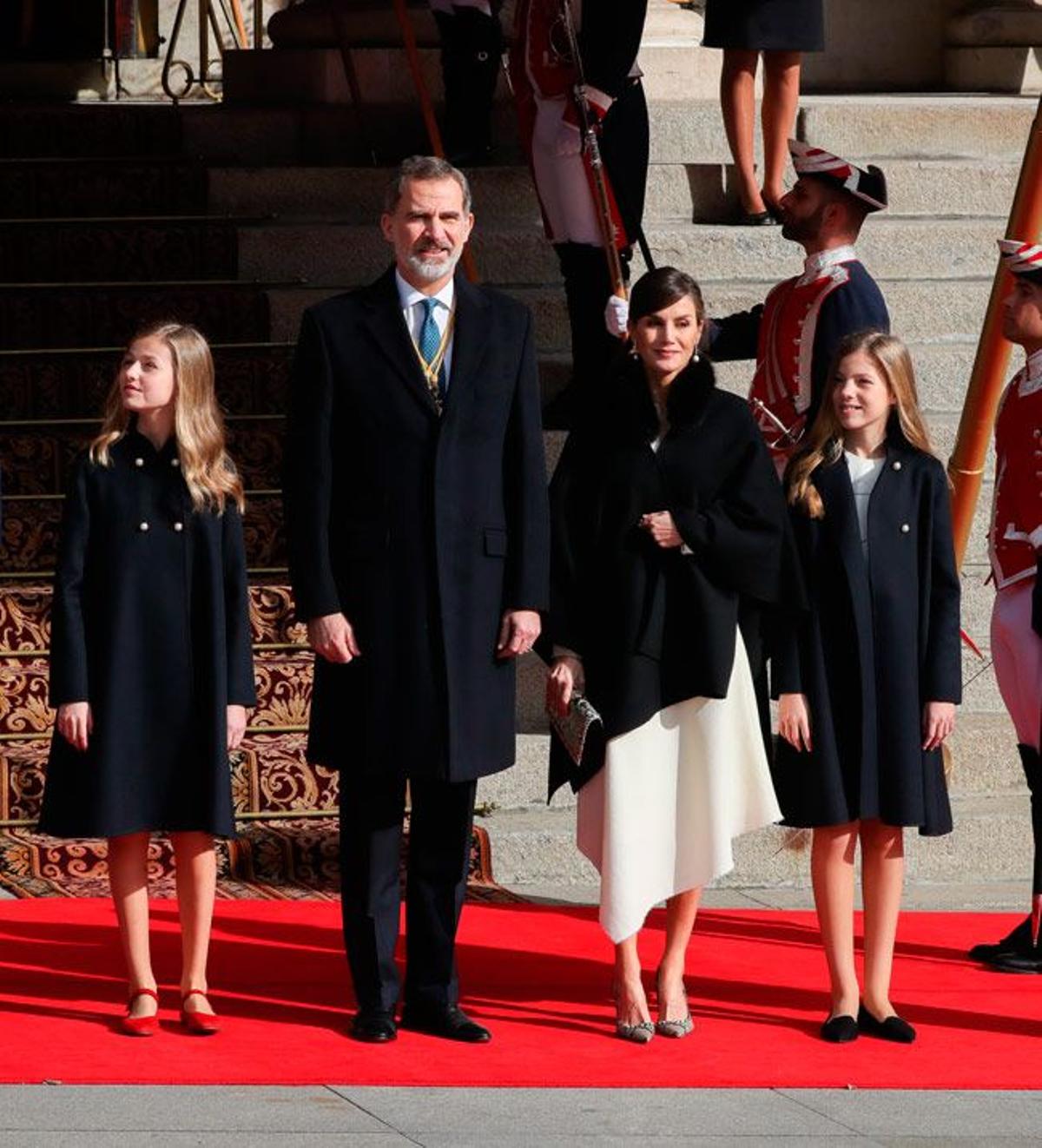 La Familia Real en la ceremonia de apertura de la XIV Legislatura