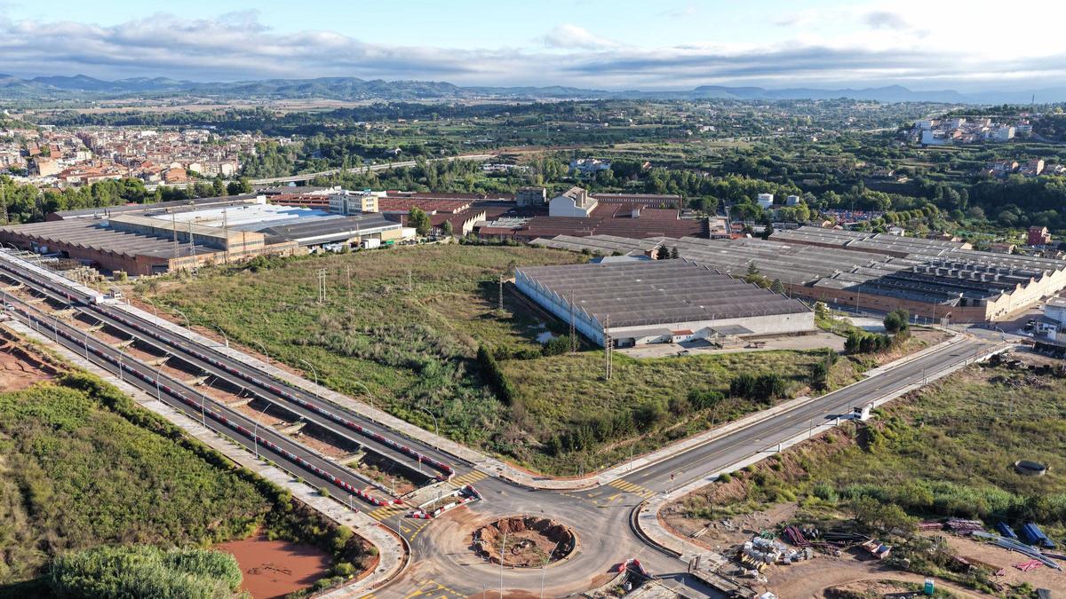 Imatge de les obres del polígon del Pont Nou