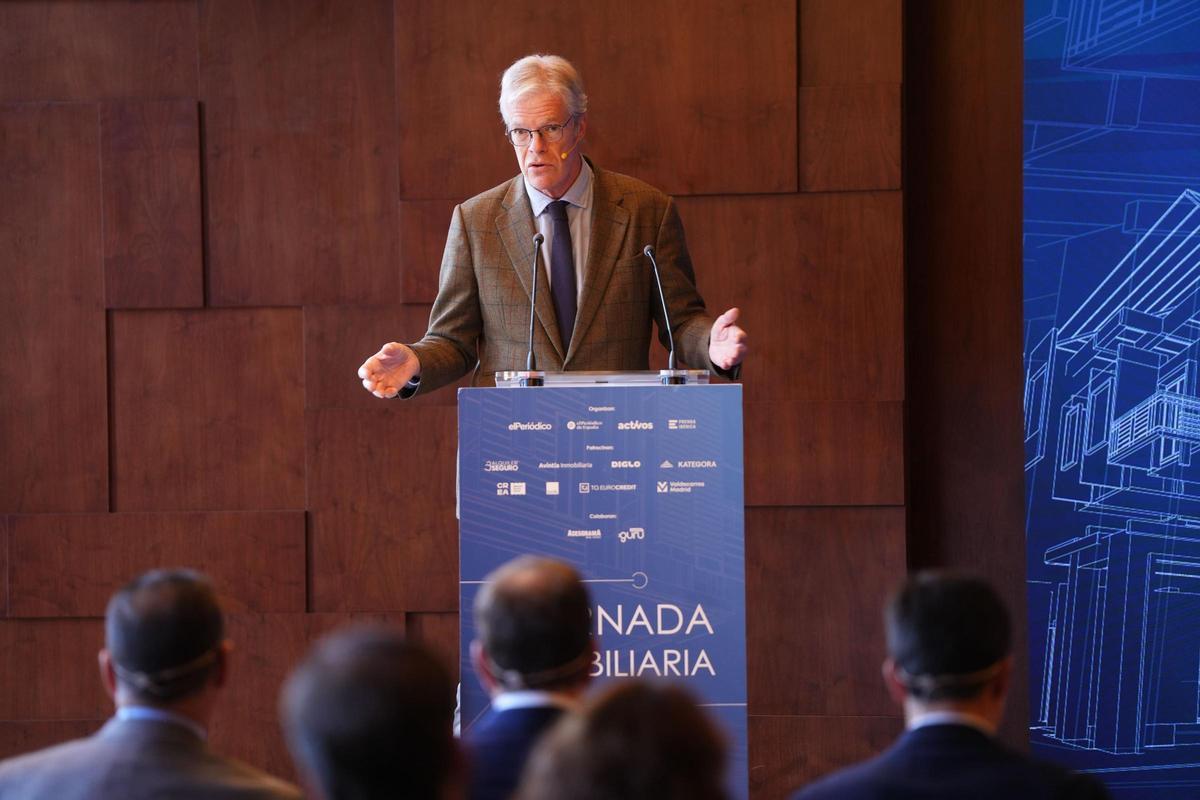 Martí Saballs, director de Información Económica de Prensa Ibérica, durante el arranque de las I Jornadas Inmobiliarias Prensa Ibérica