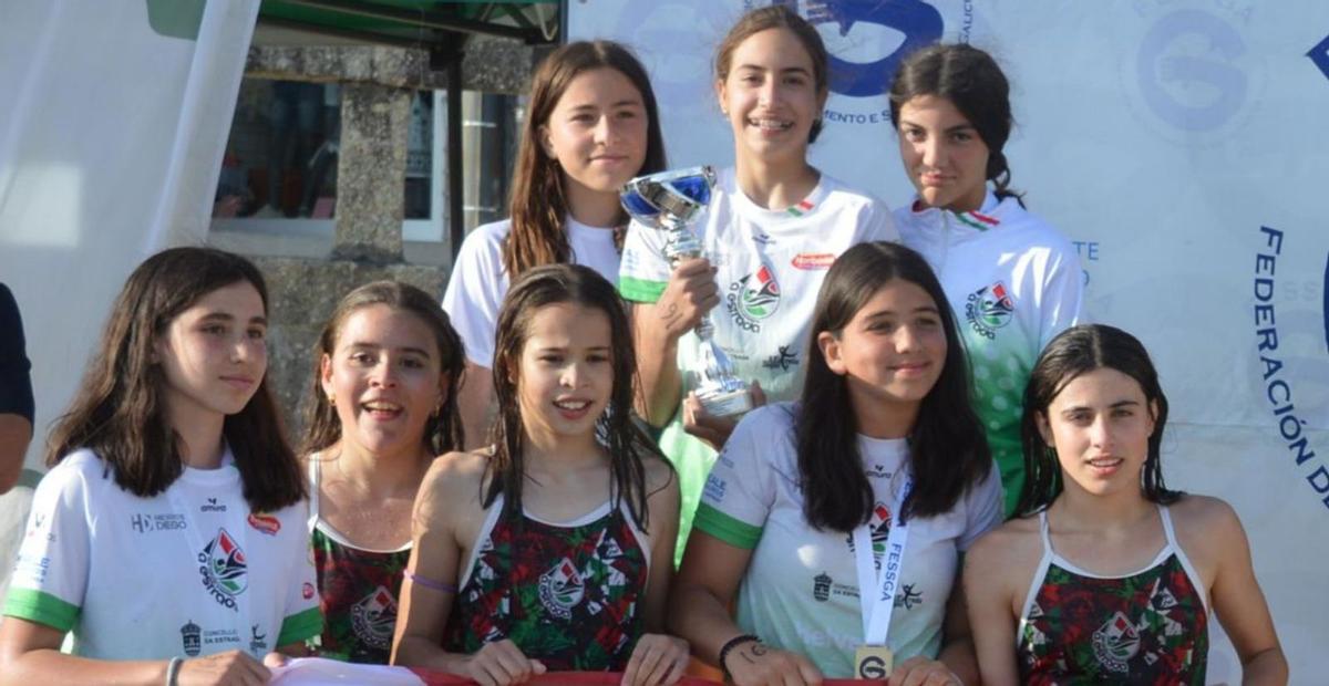 El equipo cadete femenino del CNS A Estrada, subcampeón gallego