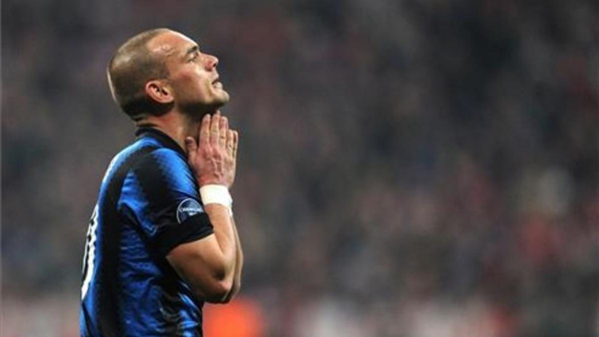 El sorprendente cambio físico de Sneijder que ha sorprendido en las redes
