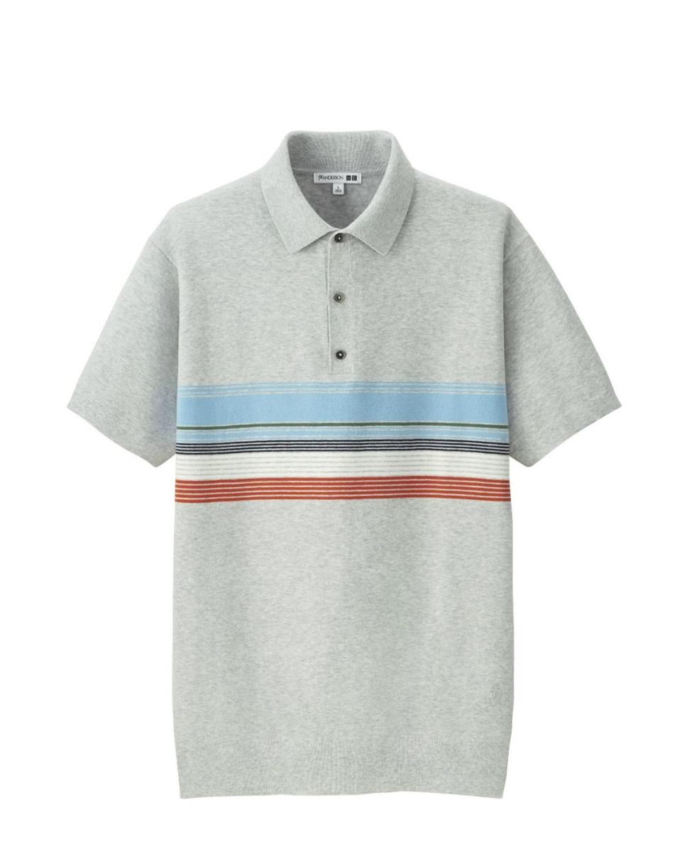 Polo con rayas multicolor de Uniqlo y JW Anderson