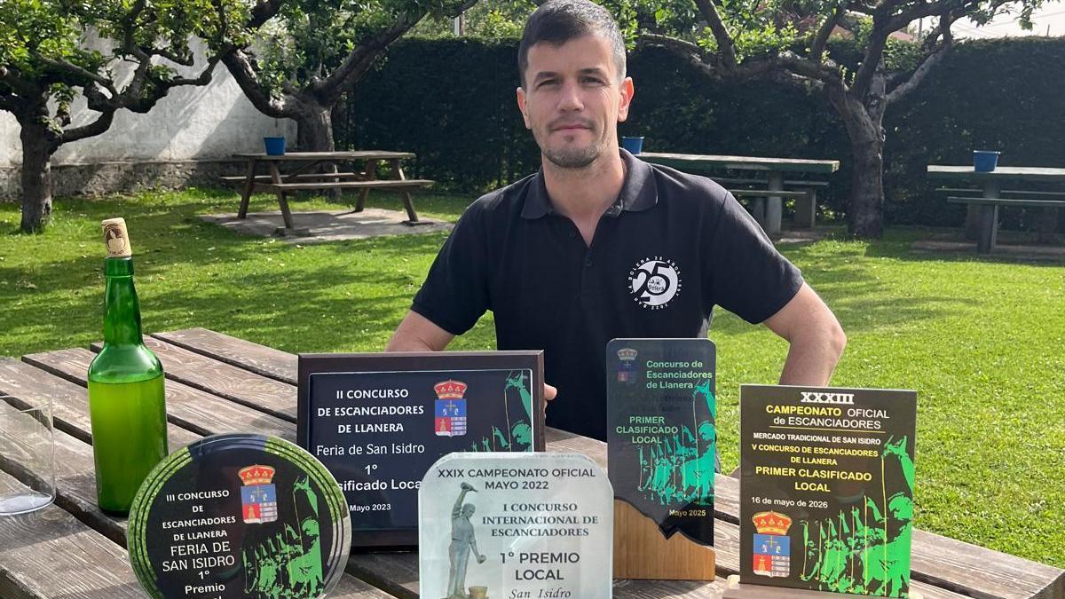 Rubén Campa, con sus cinco premios