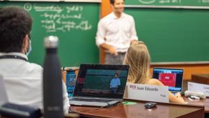 Una clase en la escuela de negocio IESE de Barcelona. 