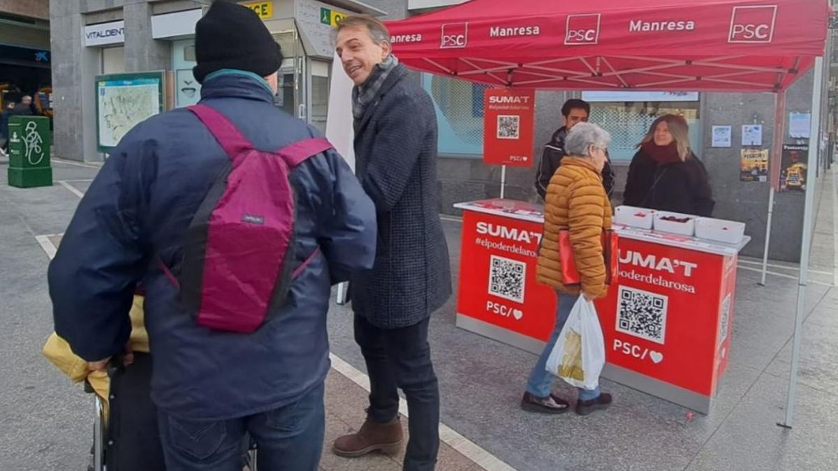 L'alcaldable socialista, Anjo Valentí, a Sant Domènec