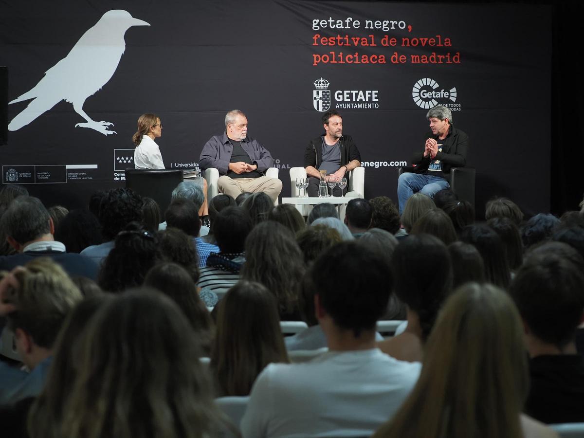 Un encuentro de la edición anterior de Getafe Negro.