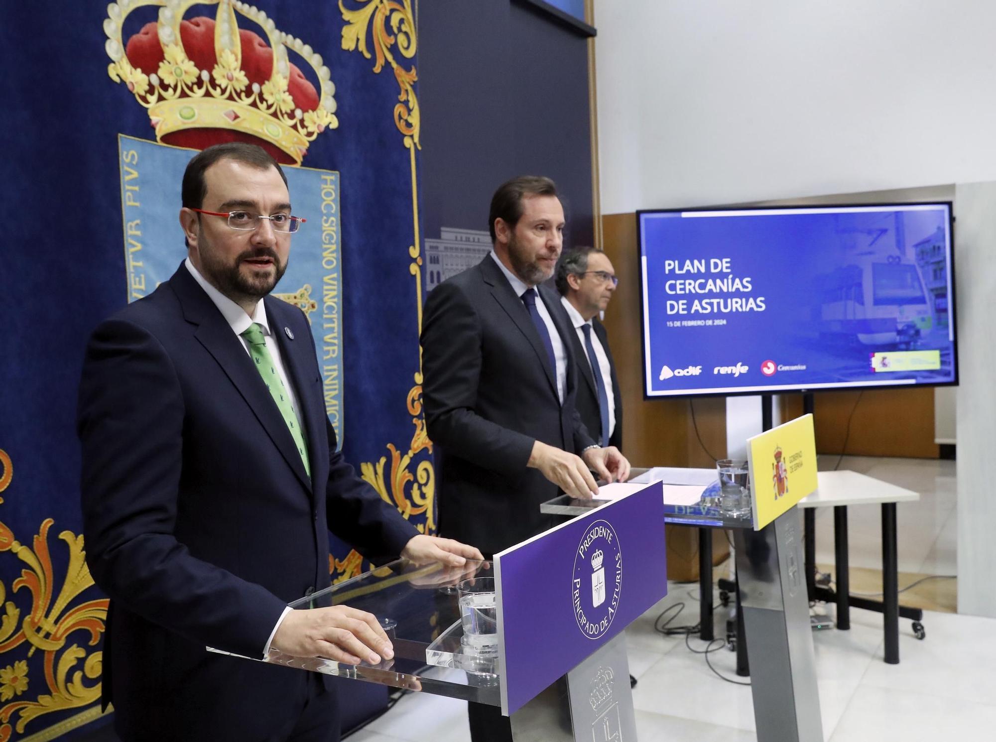 Las imágenes de la visita del ministro Óscar Puente a Asturias