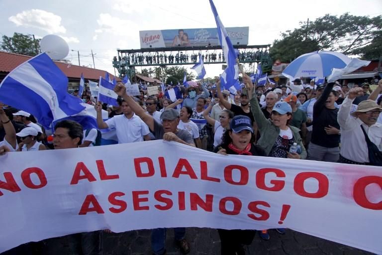 Multitudinaria marcha en Nicaragua