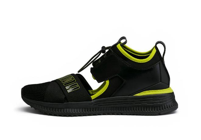 Zapatillas Fenty Avid negras y amarillas