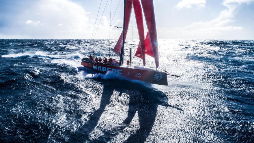 El MAPFRE, camino de Cabo de Hornos, horas antes de detenerse.