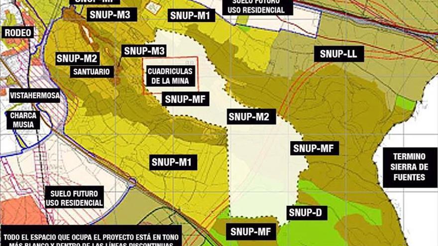 La mina depende del plan de urbanismo