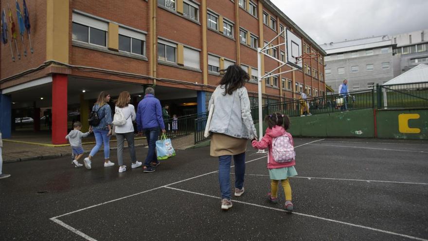 Niños en el colegio El Quirinal de Avilés