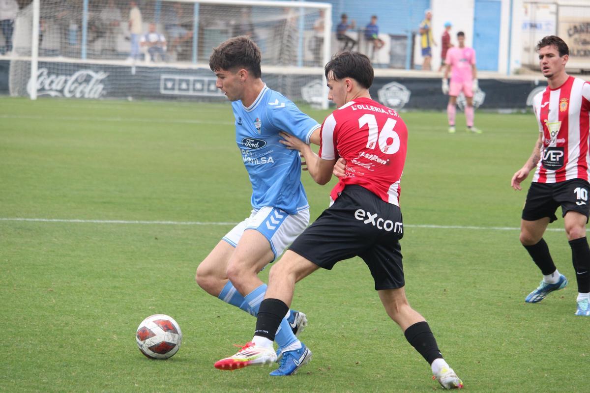 L'Olleria en el partido contra el Independiente Alicante, el pasado sábado.