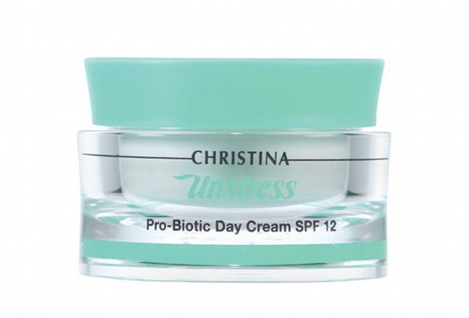 Crema de día probiótica Unstress SPF 12, de Christina