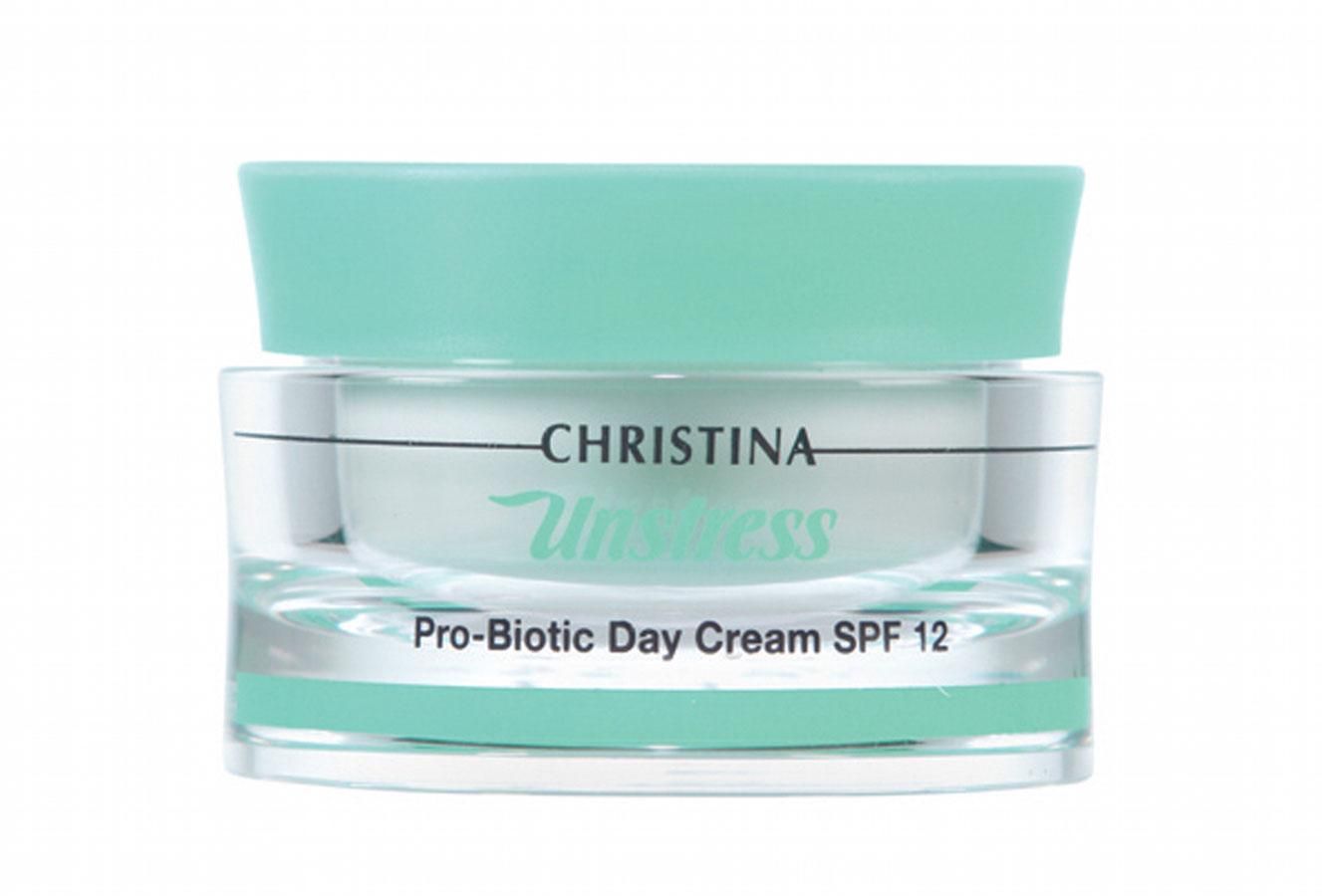 Crema de día probiótica Unstress SPF 12, de Christina