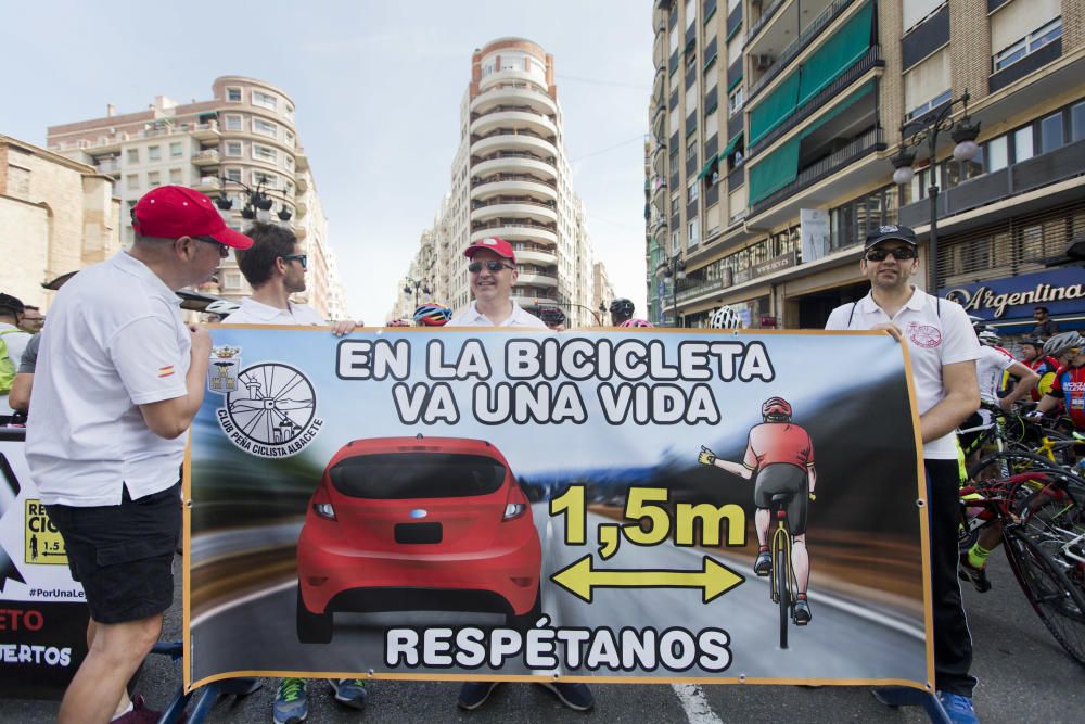 Manifestación ciclista en València