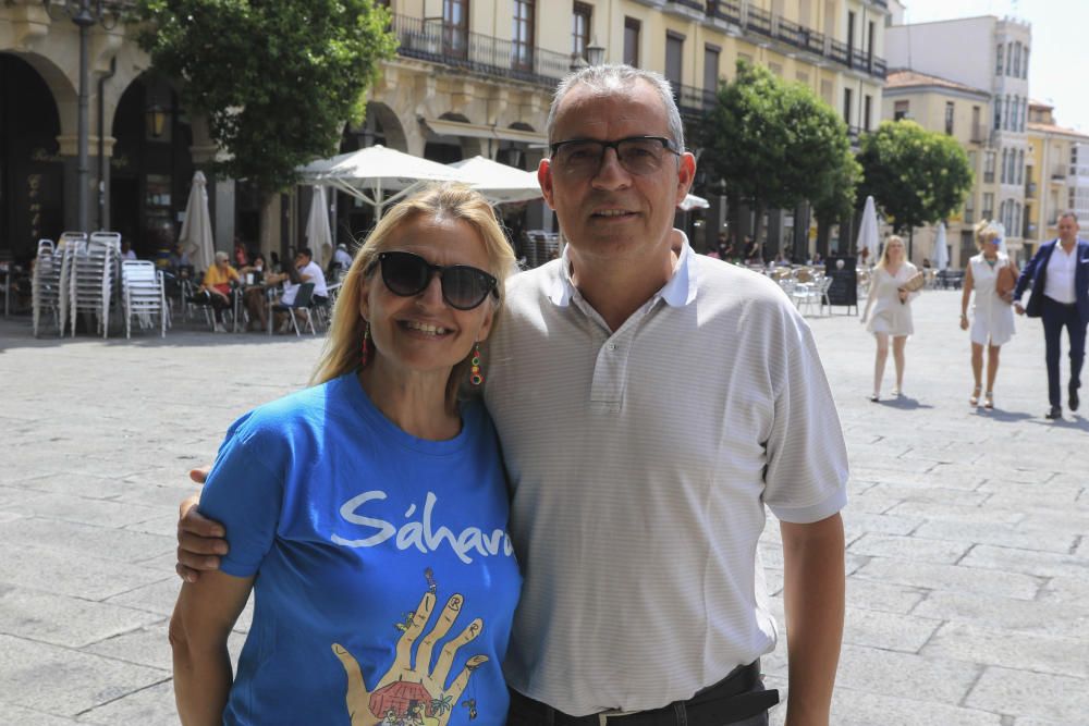 Emotiva acogida de los niños saharauis del programa 'Vacaciones en paz' en Zamora