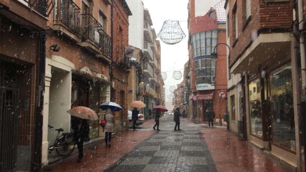 La nieve llega a Benavente