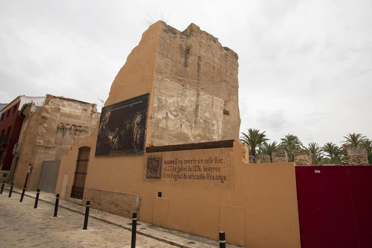 Exterior de la antigua casa de Jaume I en Alzira.