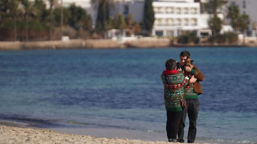 Playa de Talamanca, este invierno. | M. SASTRE