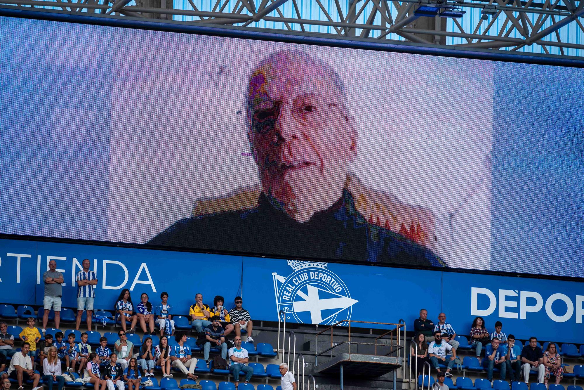 Homenaje a Mauro Silva y Bebeto en Riazor