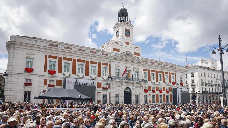 Un concierto en la Puerta del Sol.