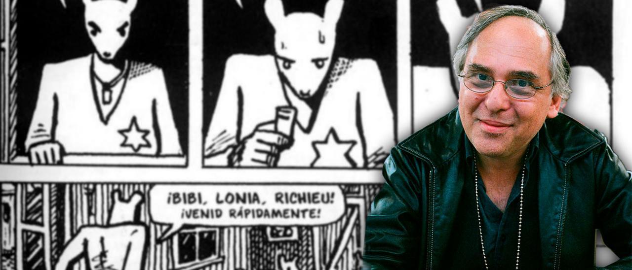 Viñetas dunha edición en castelán de “Maus” y Art Spiegelman