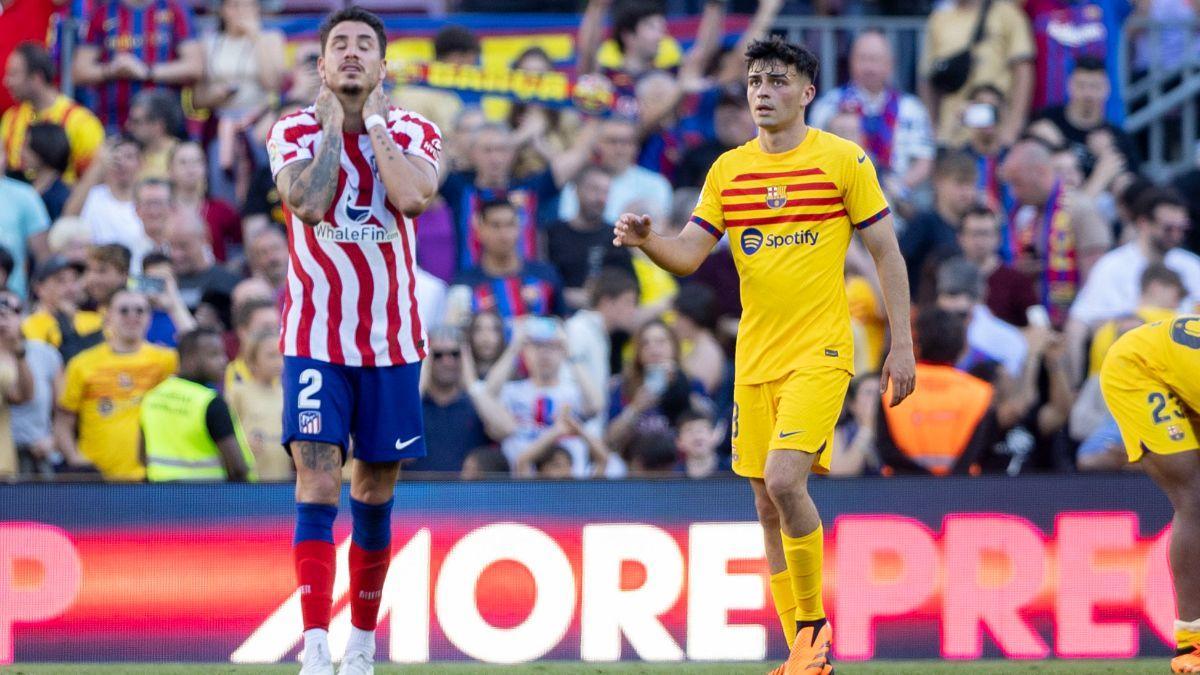 Pedri reapareció ante el Atlético después de superar una lesión que le ha tenido de baja dos meses